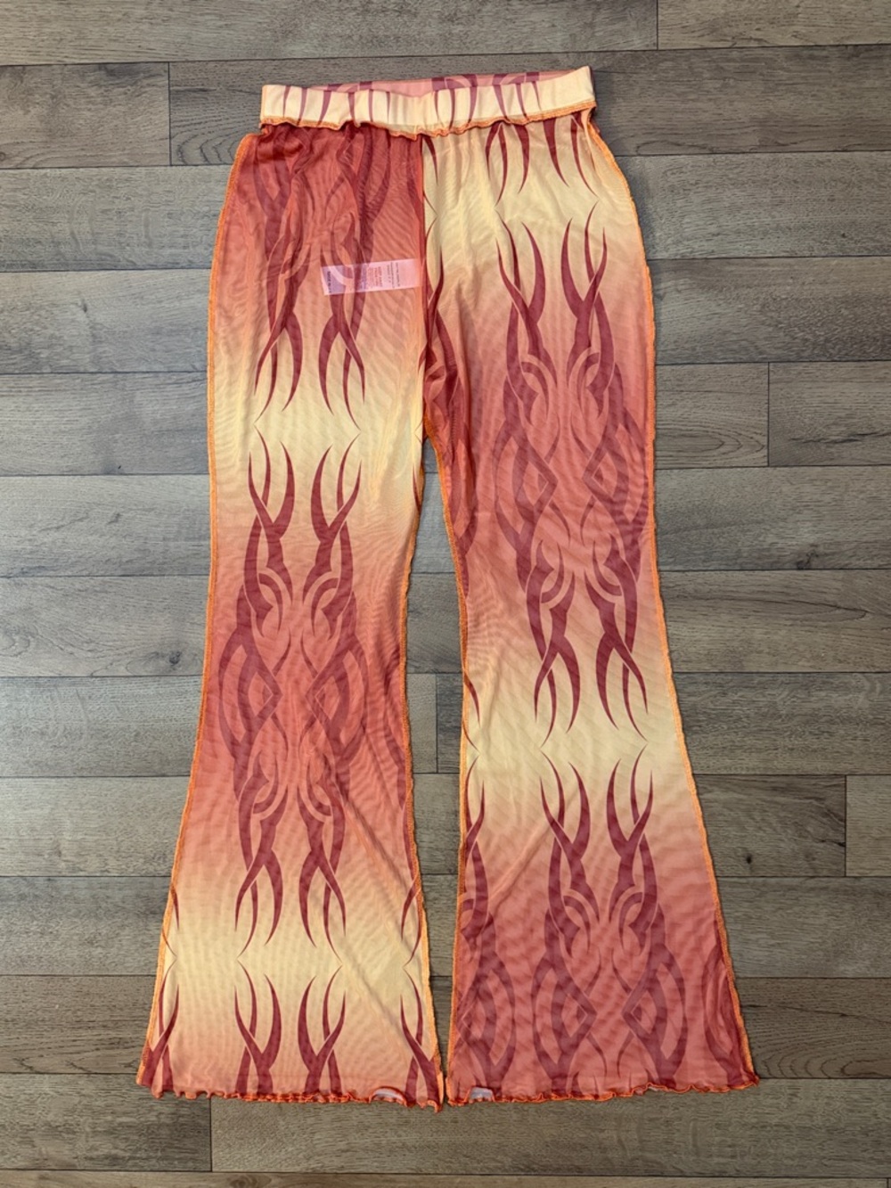 New Girl Order Size 14 Heartbreaker Mesh Flare Pants Festival Dolls Kill NGOrder - Picture 3 of 15